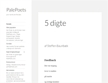 Tablet Screenshot of palepoets.com